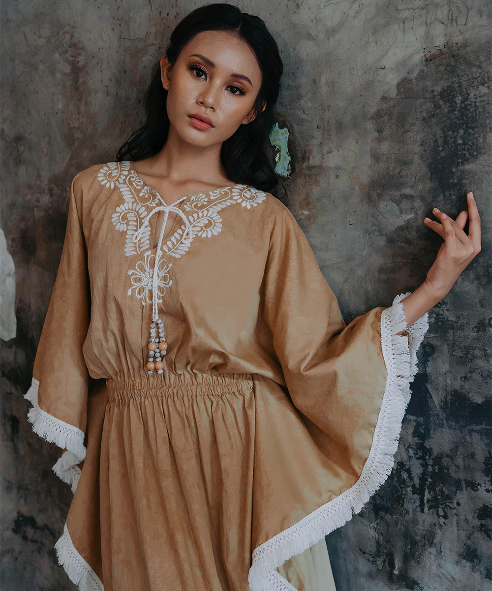 Jamaeela Long Dress Beige Ramadan Edition By Coast Couture Bali