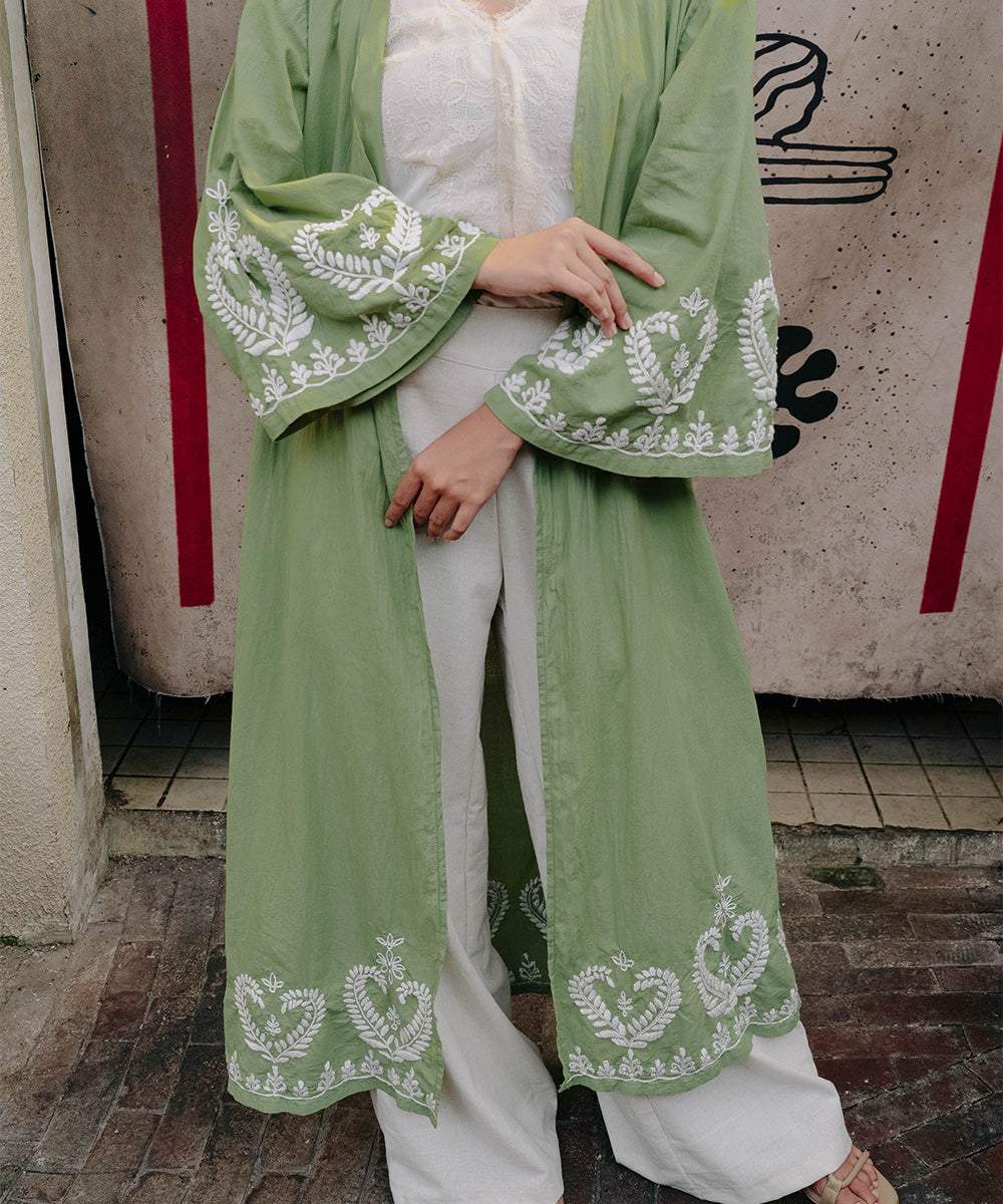 Zahra Kimono Moss Green Ramadan Edition By Coast Couture Bali