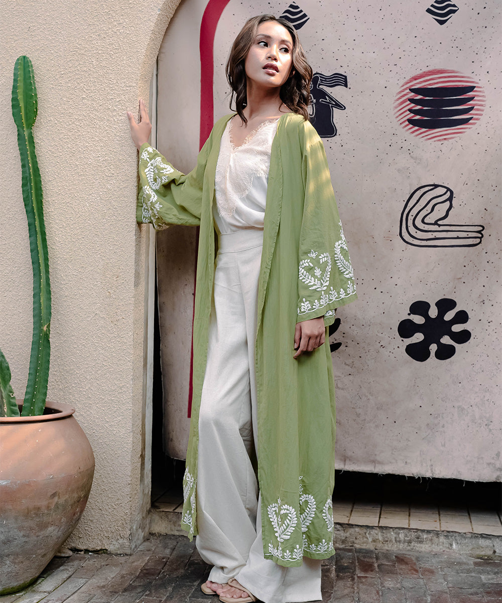 Zahra Kimono Moss Green Ramadan Edition By Coast Couture Bali