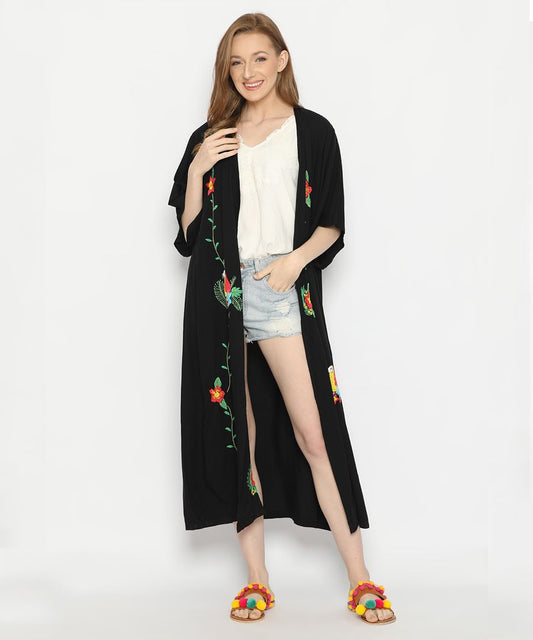 Ursula Kimono Black Beachwear By Coast Couture Bali