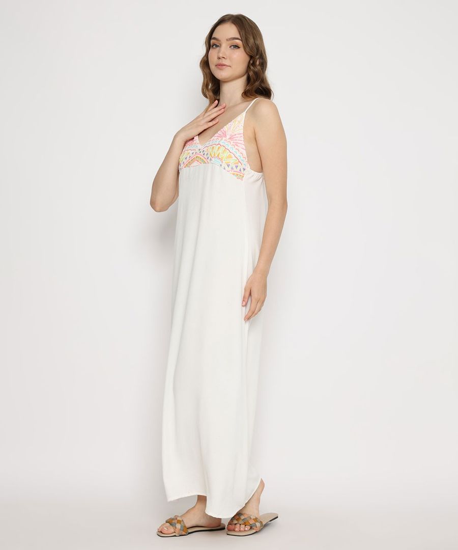 Gilian Long Dress Off White Beachwear By Coast Couture Bali