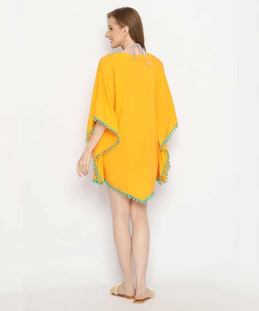 Kimlee Poncho Marigold Beachwear By Coast Couture Bali