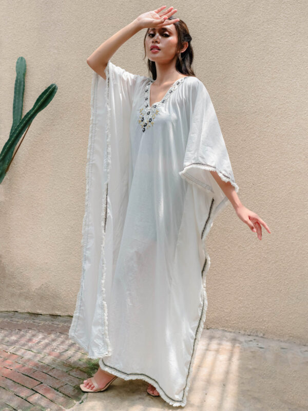 Fatimah Kaftan Off White Ramadan Edition By Coast Couture Bali