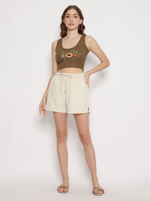 Azur Top Khaki Beachwear By Coast Couture Bali